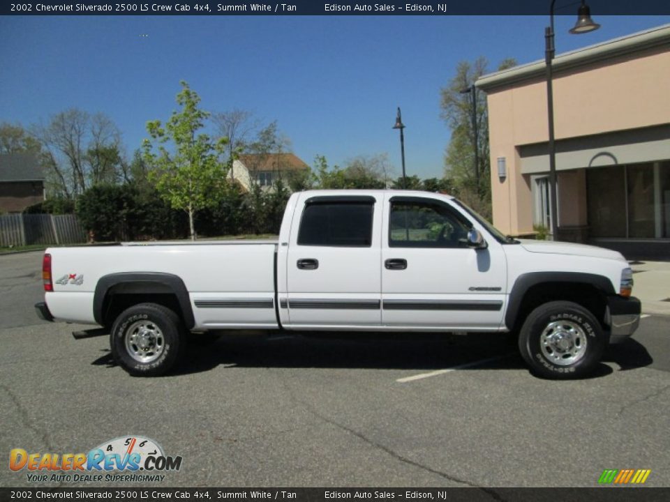 Summit White 2002 Chevrolet Silverado 2500 LS Crew Cab 4x4 Photo #10