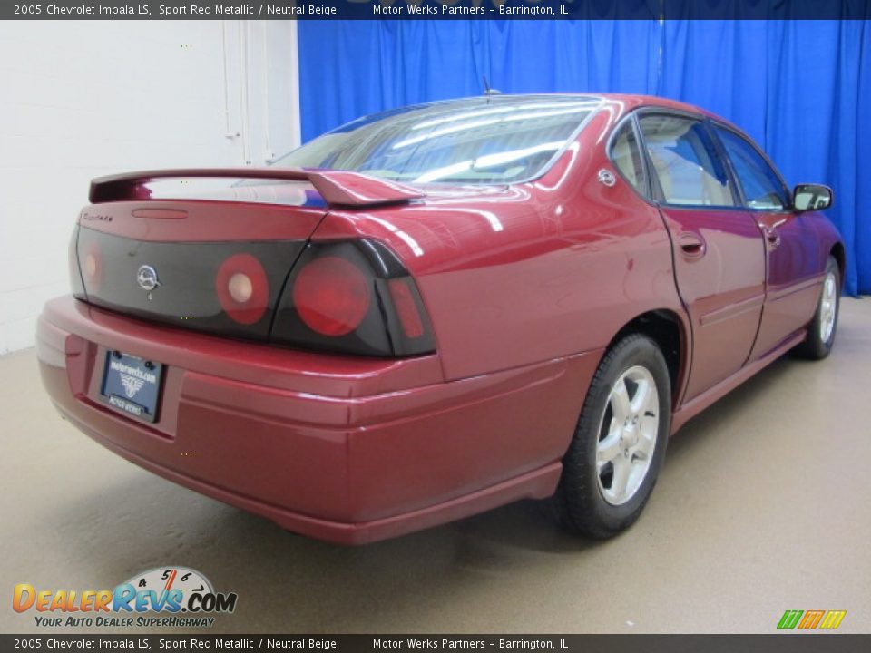 2005 Chevrolet Impala LS Sport Red Metallic / Neutral Beige Photo #7