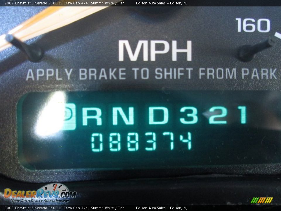 2002 Chevrolet Silverado 2500 LS Crew Cab 4x4 Summit White / Tan Photo #22