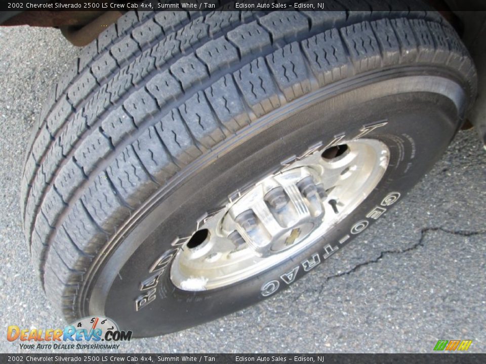 2002 Chevrolet Silverado 2500 LS Crew Cab 4x4 Summit White / Tan Photo #29