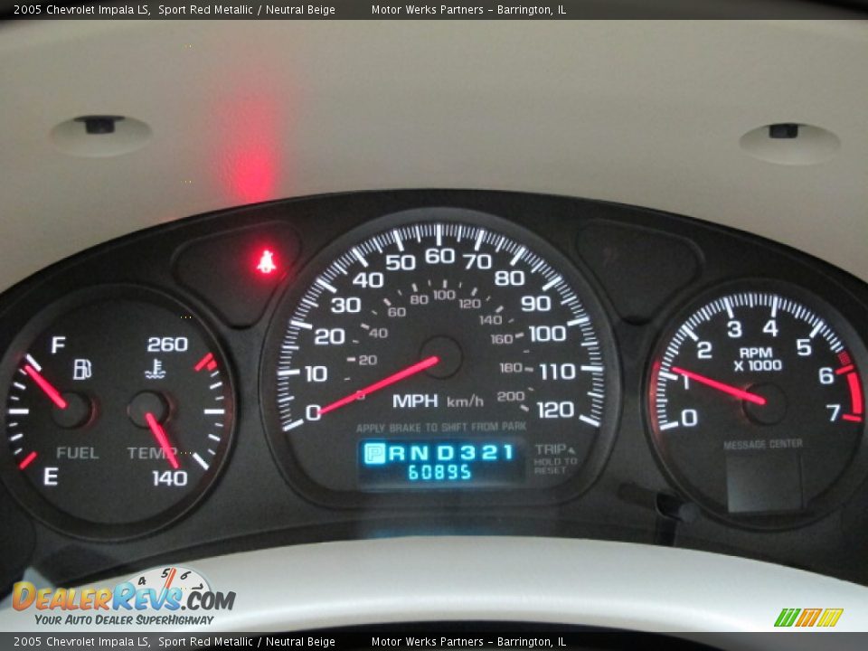 2005 Chevrolet Impala LS Sport Red Metallic / Neutral Beige Photo #23