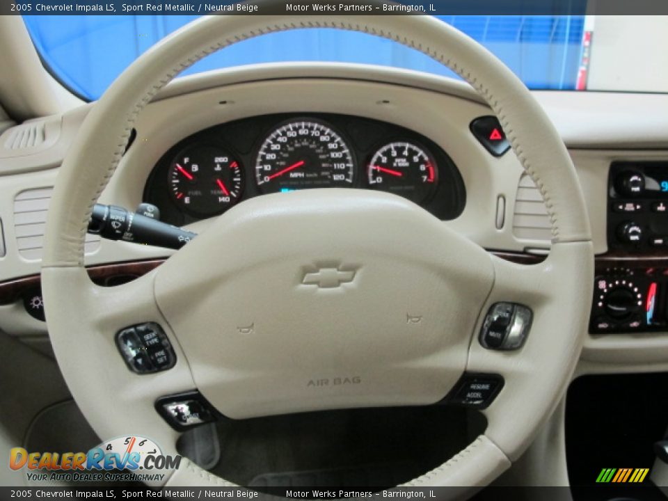2005 Chevrolet Impala LS Sport Red Metallic / Neutral Beige Photo #28