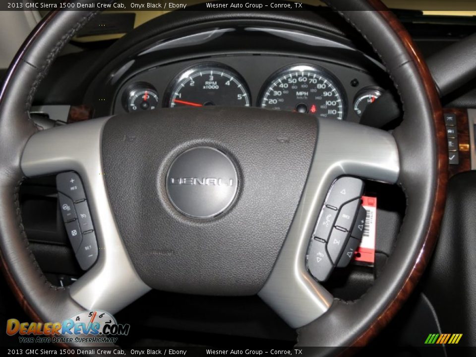 2013 GMC Sierra 1500 Denali Crew Cab Steering Wheel Photo #4