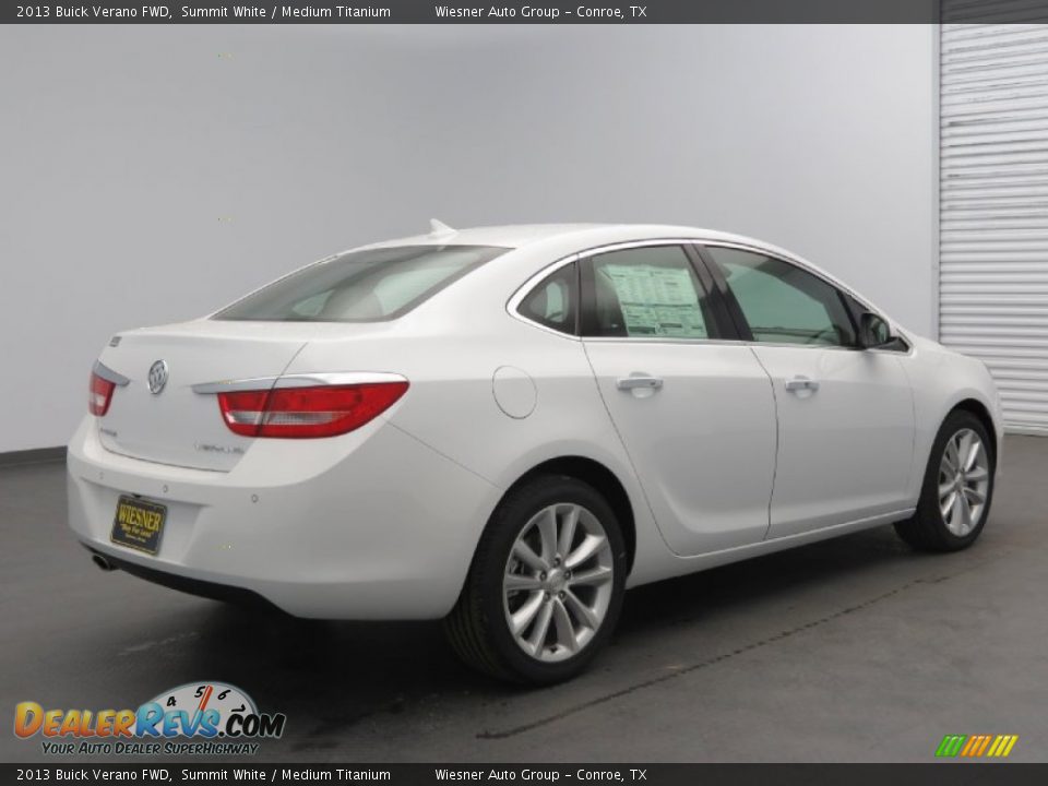 2013 Buick Verano FWD Summit White / Medium Titanium Photo #2