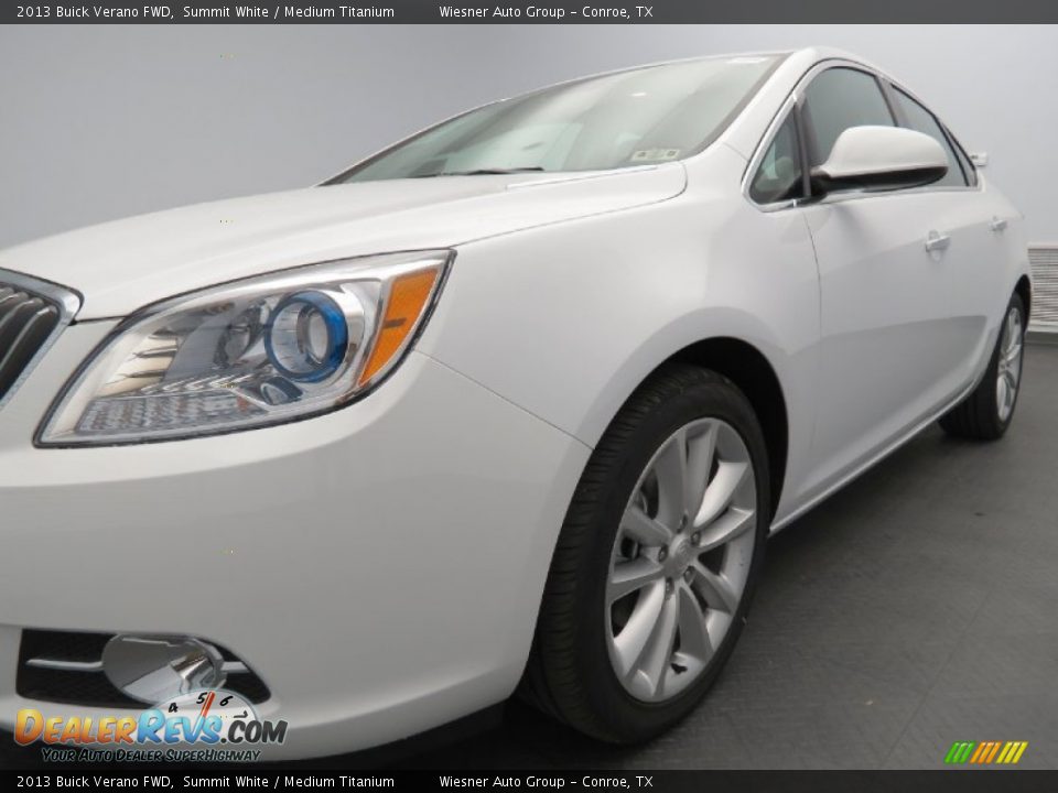 2013 Buick Verano FWD Summit White / Medium Titanium Photo #5