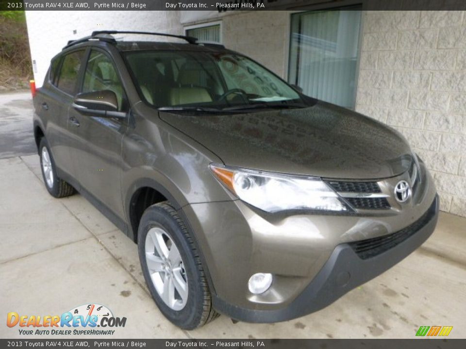 2013 Toyota RAV4 XLE AWD Pyrite Mica / Beige Photo #7