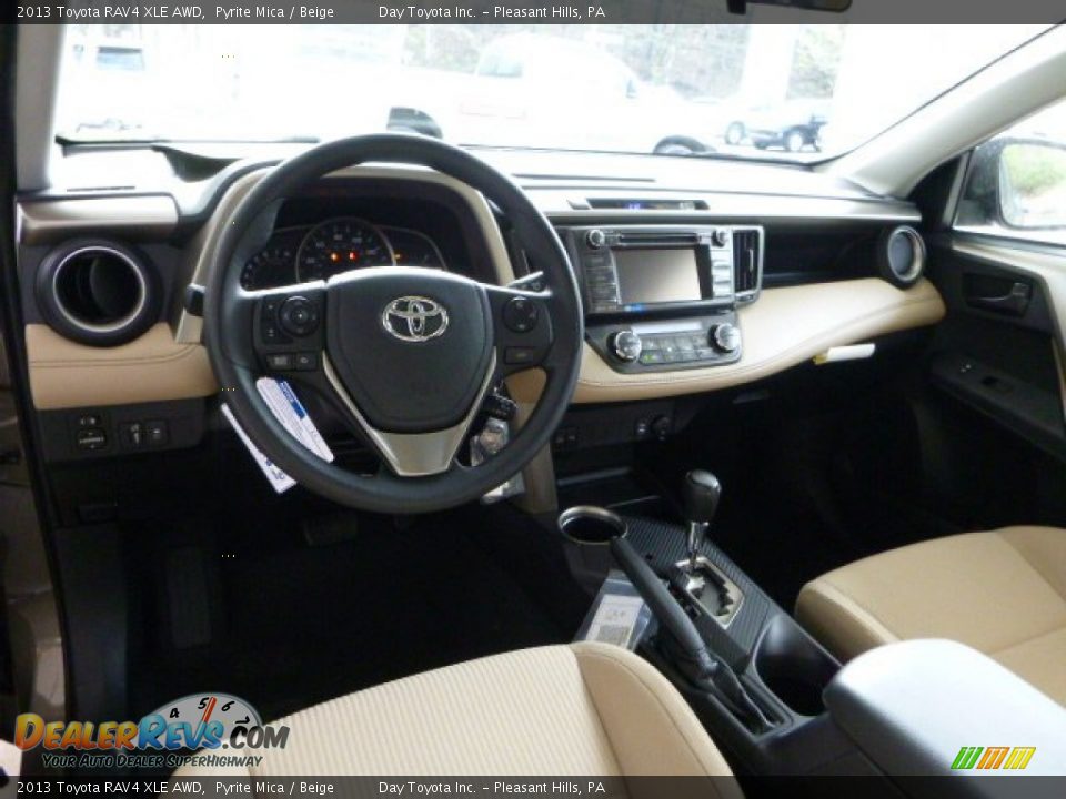 2013 Toyota RAV4 XLE AWD Pyrite Mica / Beige Photo #15
