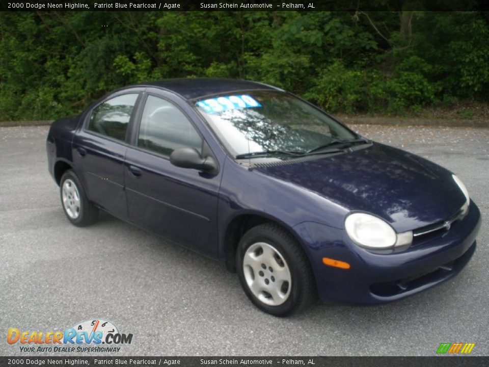 2000 Dodge Neon Highline Patriot Blue Pearlcoat / Agate Photo #1