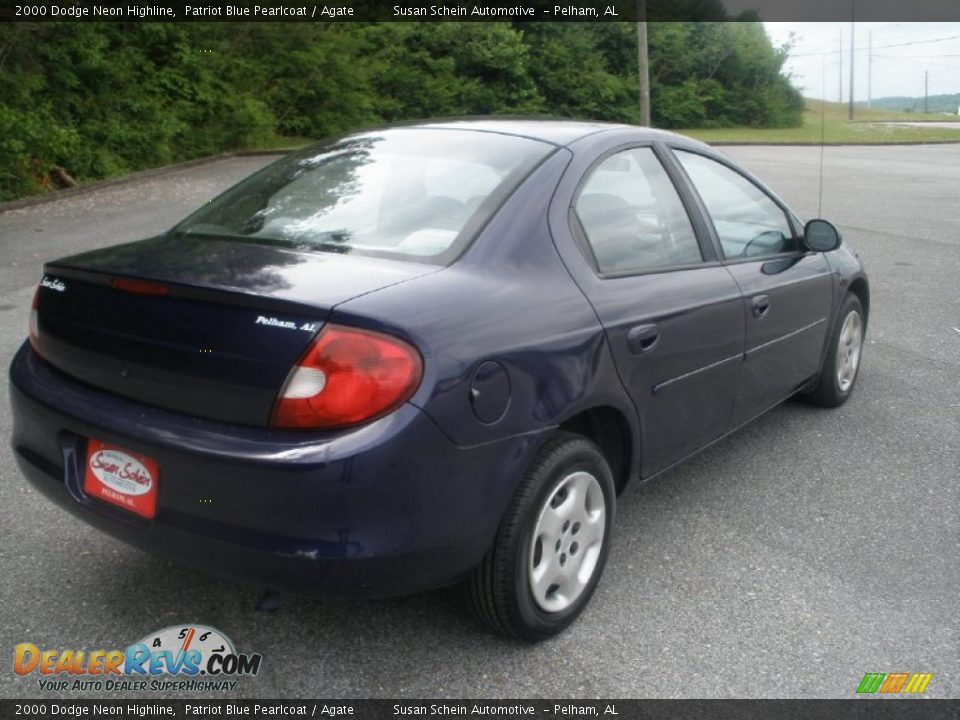 2000 Dodge Neon Highline Patriot Blue Pearlcoat / Agate Photo #3