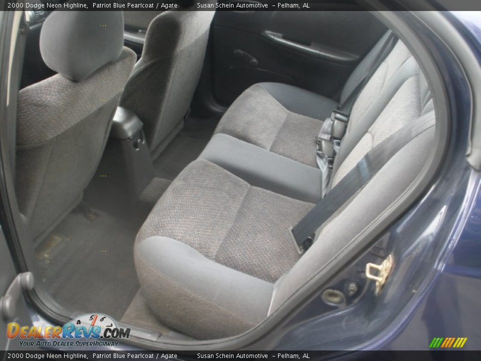 Rear Seat of 2000 Dodge Neon Highline Photo #5