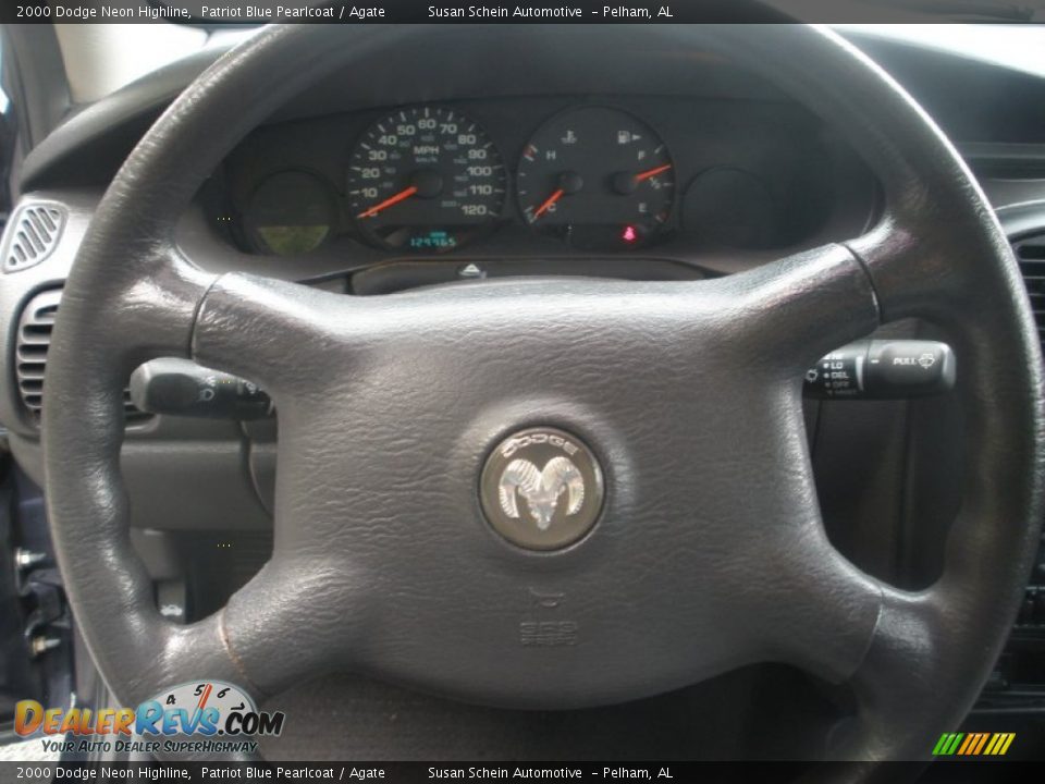 2000 Dodge Neon Highline Patriot Blue Pearlcoat / Agate Photo #6