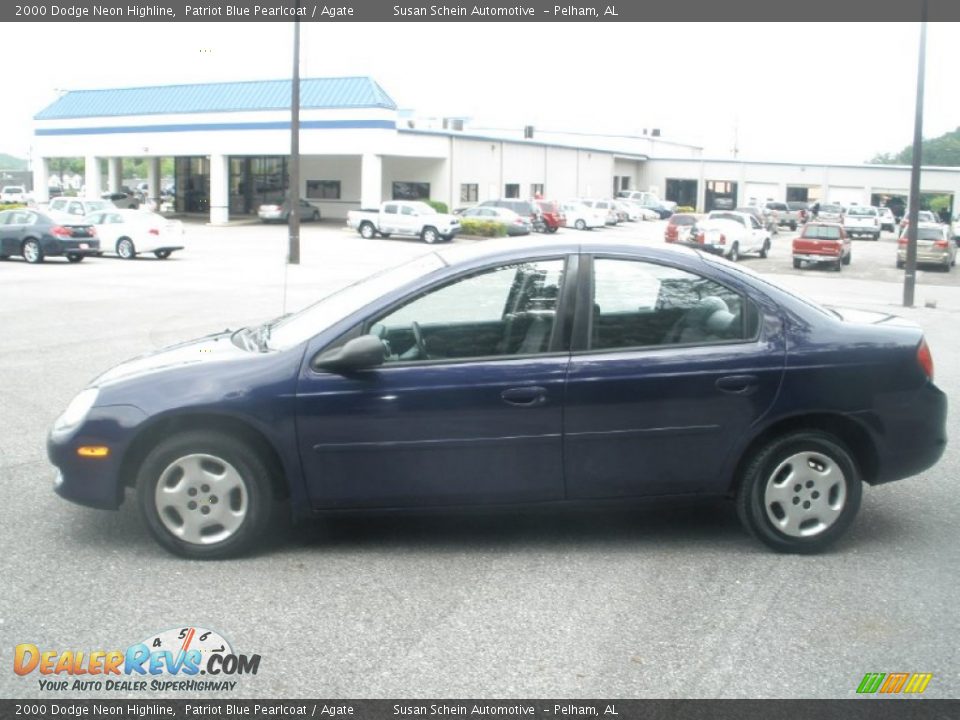 2000 Dodge Neon Highline Patriot Blue Pearlcoat / Agate Photo #11