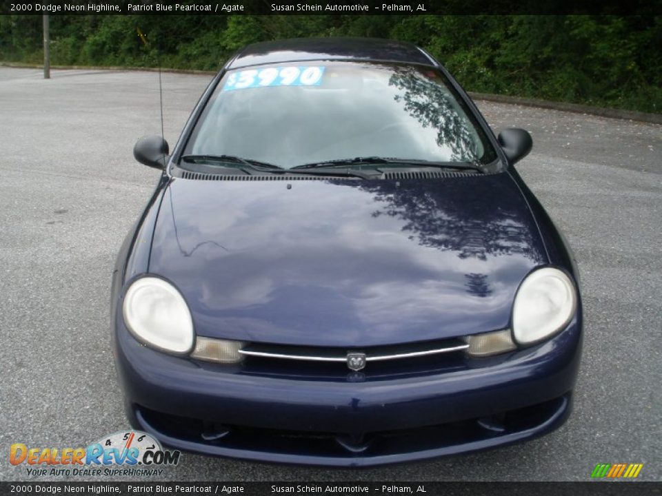 2000 Dodge Neon Highline Patriot Blue Pearlcoat / Agate Photo #13
