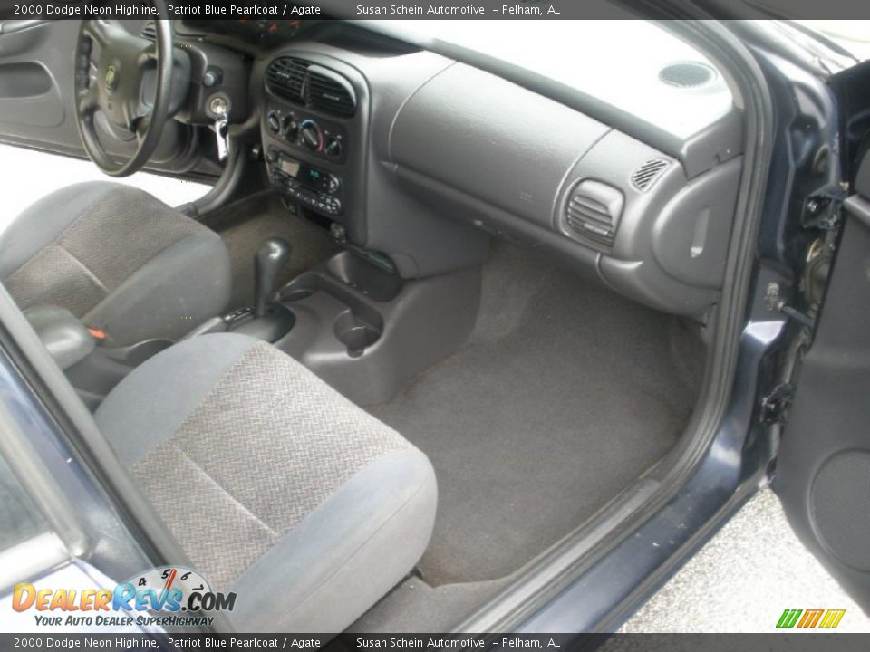 2000 Dodge Neon Highline Patriot Blue Pearlcoat / Agate Photo #19