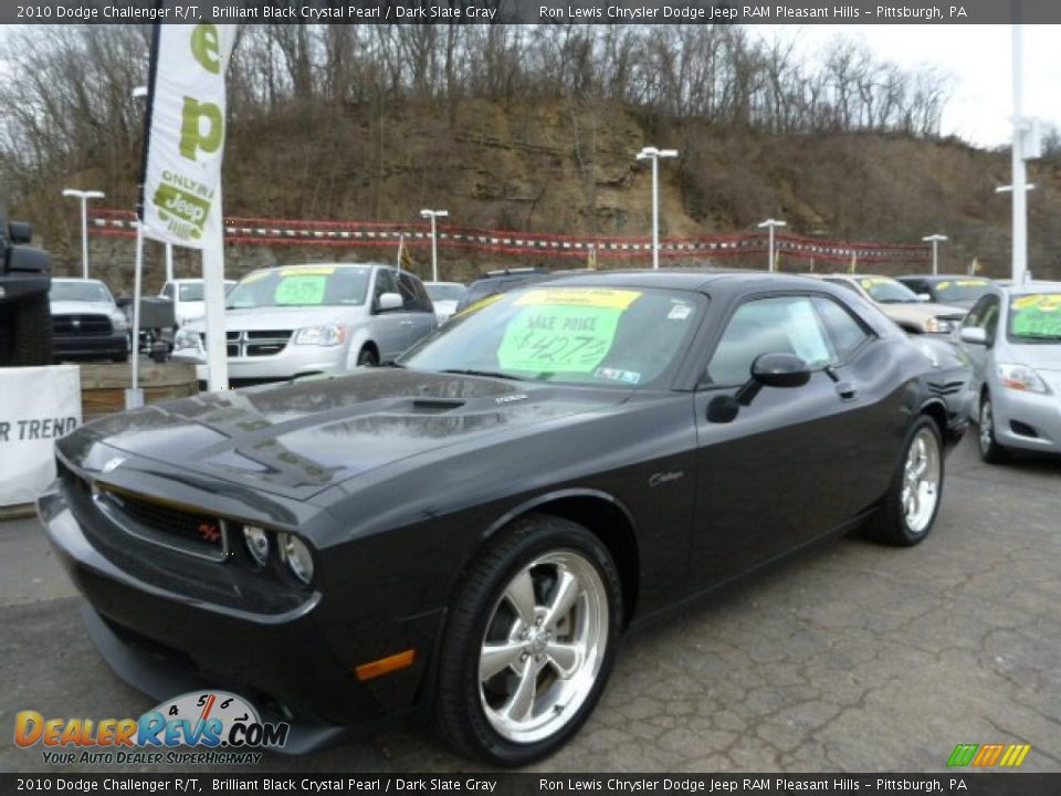2010 Dodge Challenger R/T Brilliant Black Crystal Pearl / Dark Slate Gray Photo #1