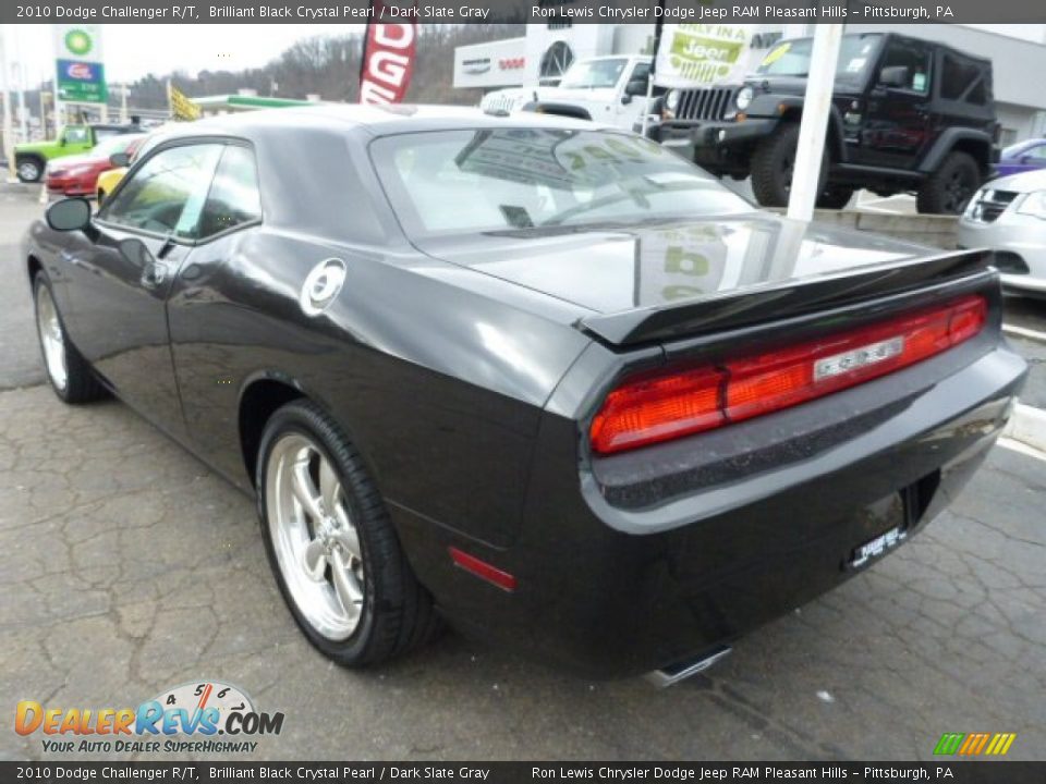 2010 Dodge Challenger R/T Brilliant Black Crystal Pearl / Dark Slate Gray Photo #3