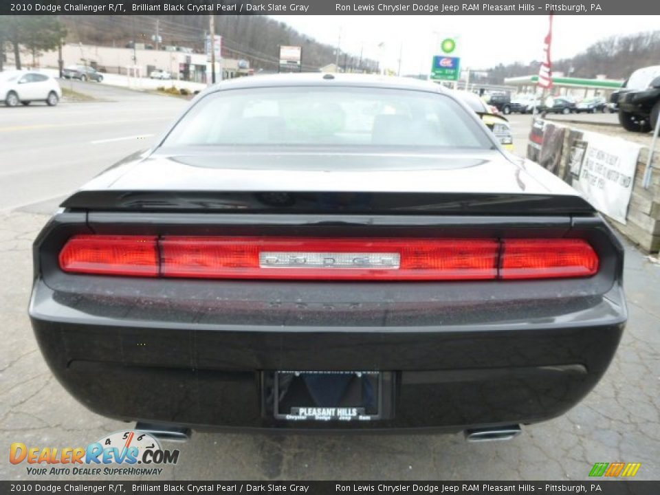 2010 Dodge Challenger R/T Brilliant Black Crystal Pearl / Dark Slate Gray Photo #4