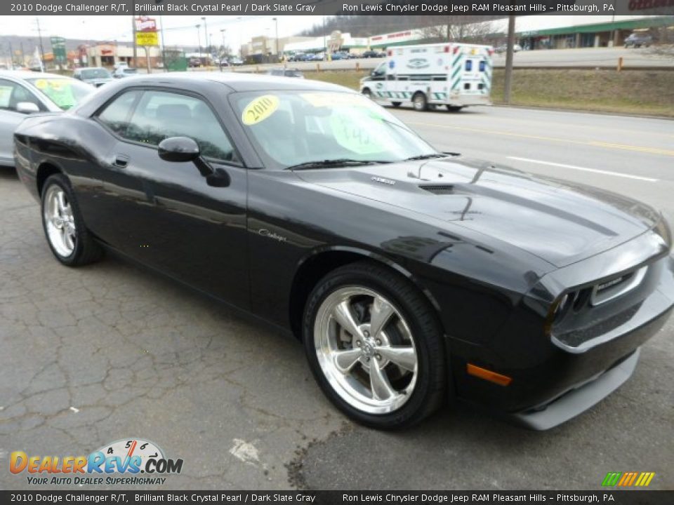 2010 Dodge Challenger R/T Brilliant Black Crystal Pearl / Dark Slate Gray Photo #7