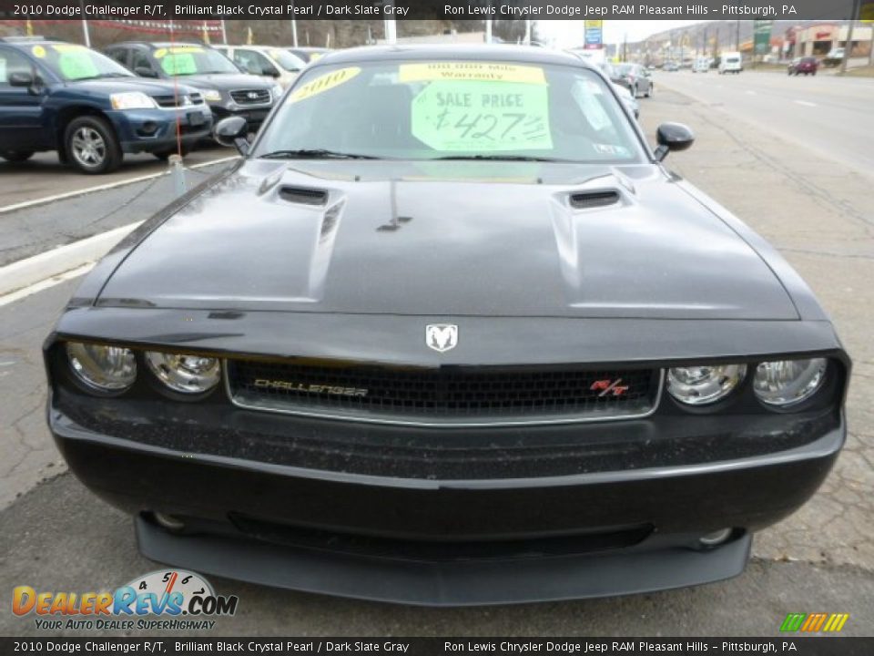 2010 Dodge Challenger R/T Brilliant Black Crystal Pearl / Dark Slate Gray Photo #8