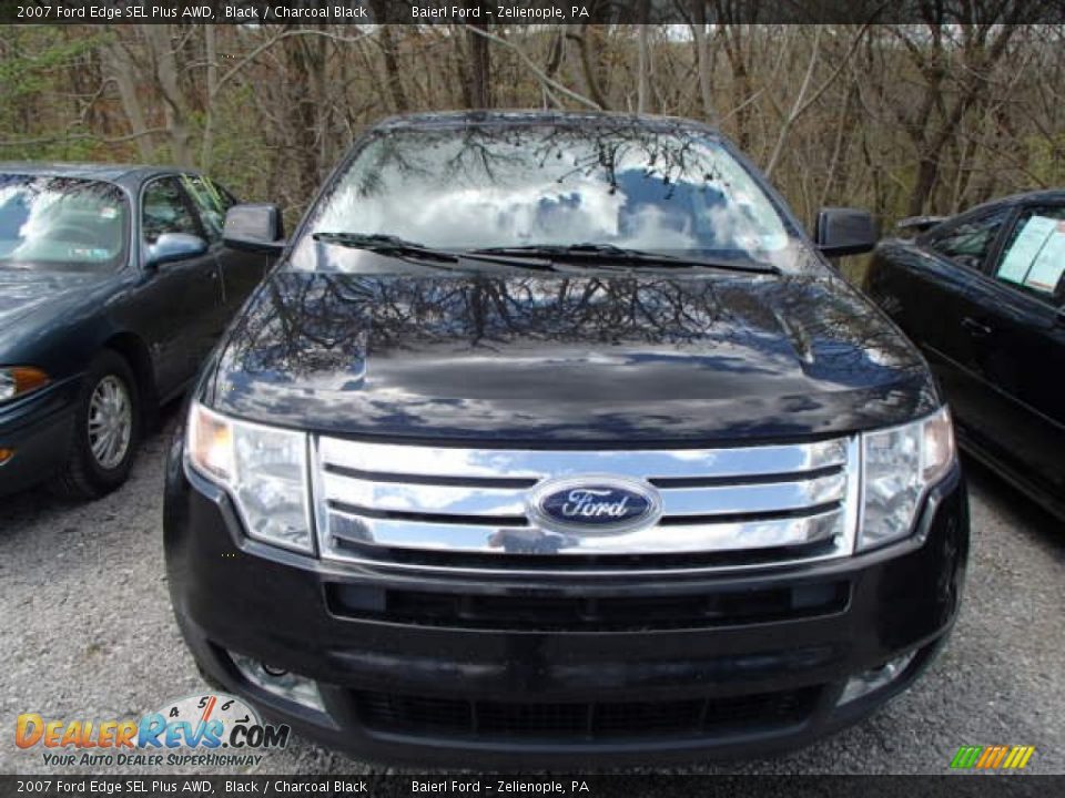 2007 Ford Edge SEL Plus AWD Black / Charcoal Black Photo #2