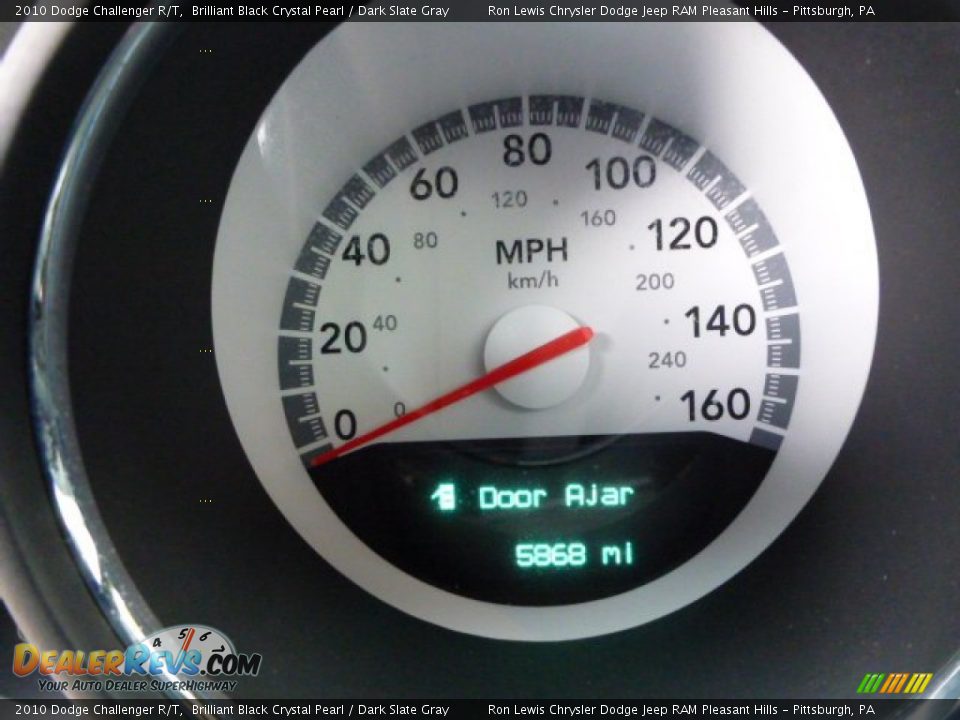 2010 Dodge Challenger R/T Brilliant Black Crystal Pearl / Dark Slate Gray Photo #19