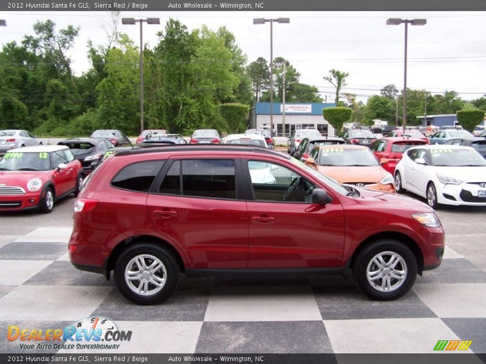 2012 Hyundai Santa Fe GLS Sierra Red / Beige Photo #3