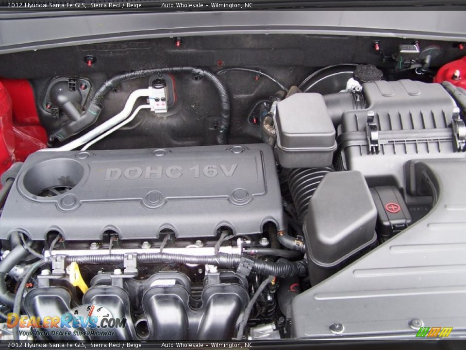 2012 Hyundai Santa Fe GLS Sierra Red / Beige Photo #6