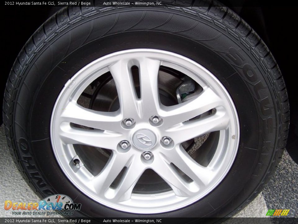 2012 Hyundai Santa Fe GLS Sierra Red / Beige Photo #7
