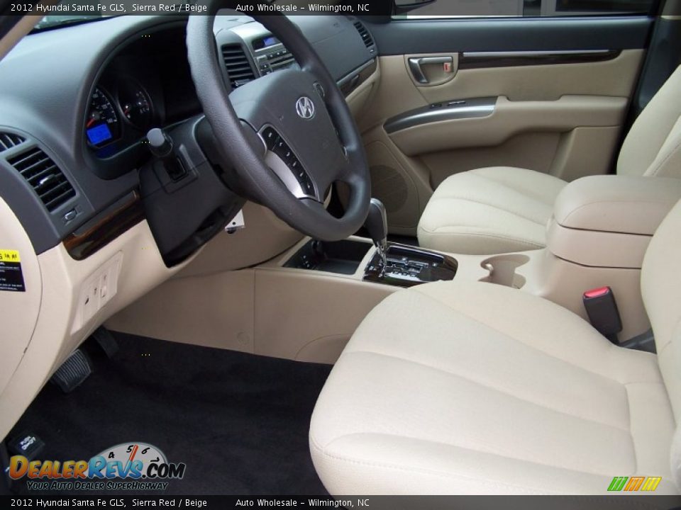2012 Hyundai Santa Fe GLS Sierra Red / Beige Photo #11