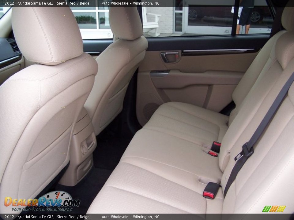 2012 Hyundai Santa Fe GLS Sierra Red / Beige Photo #12