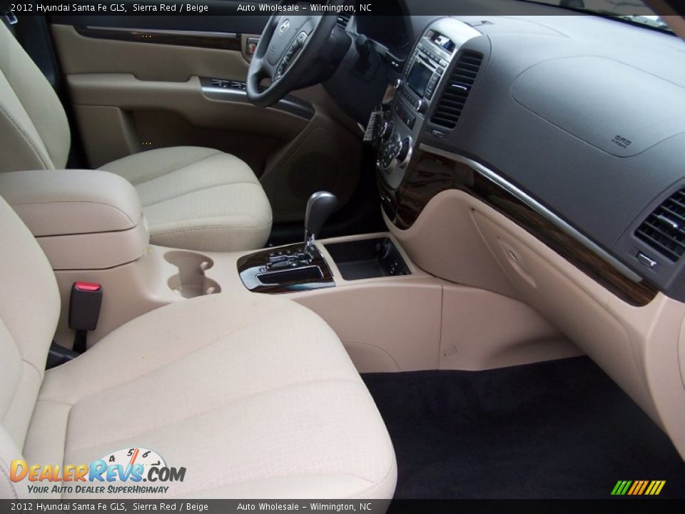 2012 Hyundai Santa Fe GLS Sierra Red / Beige Photo #13
