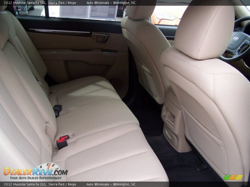 2012 Hyundai Santa Fe GLS Sierra Red / Beige Photo #14