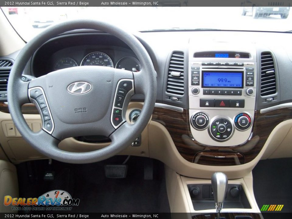 2012 Hyundai Santa Fe GLS Sierra Red / Beige Photo #15