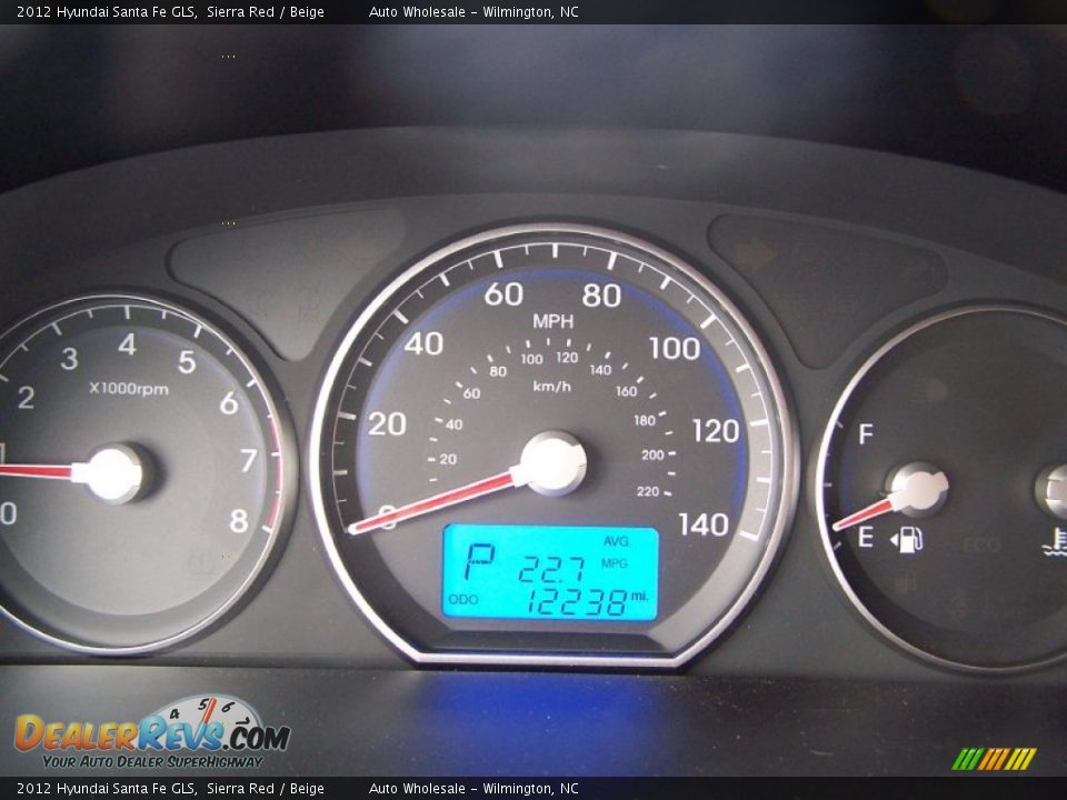 2012 Hyundai Santa Fe GLS Sierra Red / Beige Photo #16