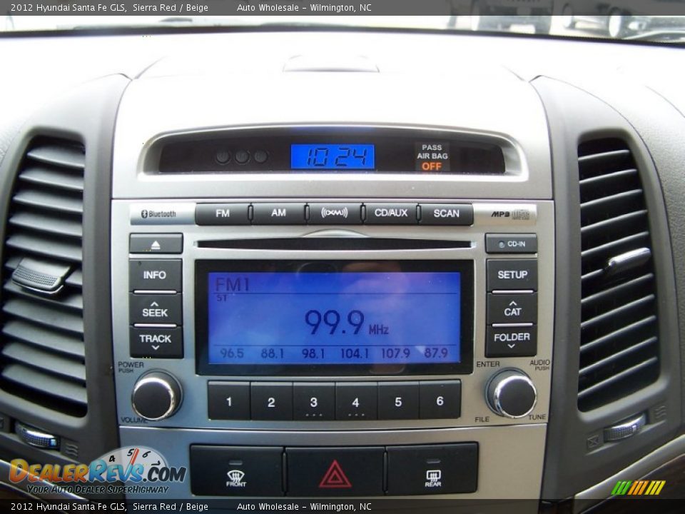 2012 Hyundai Santa Fe GLS Sierra Red / Beige Photo #17