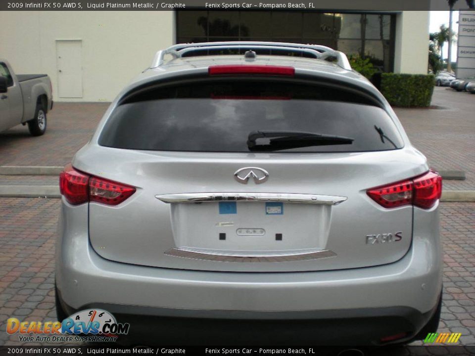 2009 Infiniti FX 50 AWD S Liquid Platinum Metallic / Graphite Photo #2