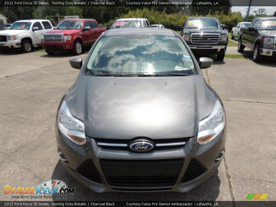 2012 Ford Focus SE Sedan Sterling Grey Metallic / Charcoal Black Photo #2