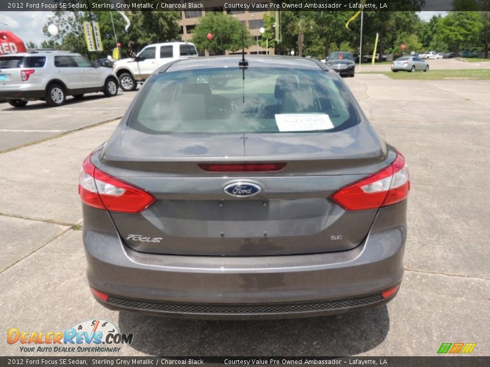 2012 Ford Focus SE Sedan Sterling Grey Metallic / Charcoal Black Photo #3