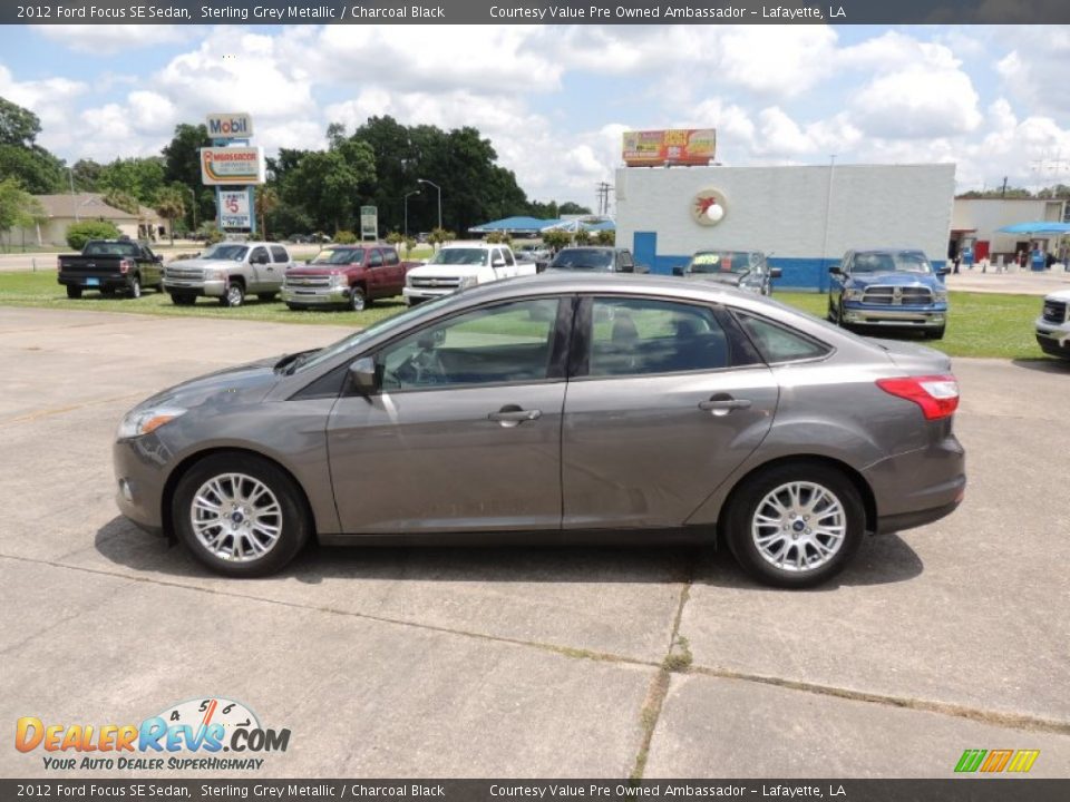 2012 Ford Focus SE Sedan Sterling Grey Metallic / Charcoal Black Photo #5