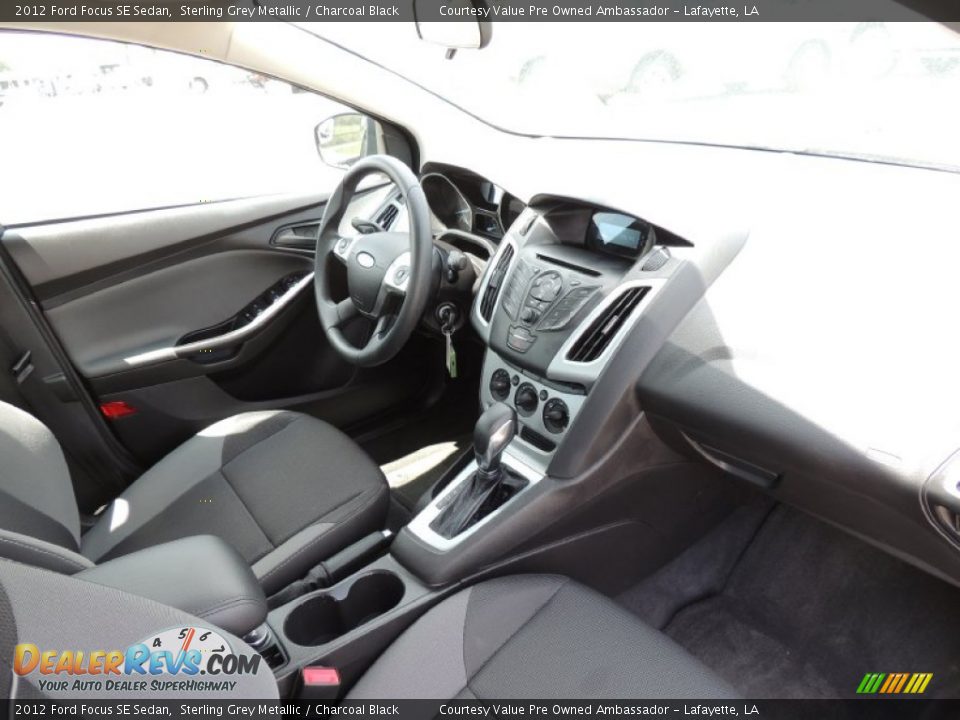 2012 Ford Focus SE Sedan Sterling Grey Metallic / Charcoal Black Photo #6