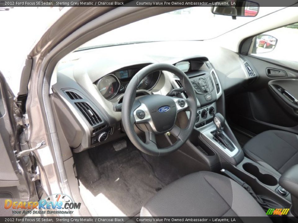 2012 Ford Focus SE Sedan Sterling Grey Metallic / Charcoal Black Photo #12