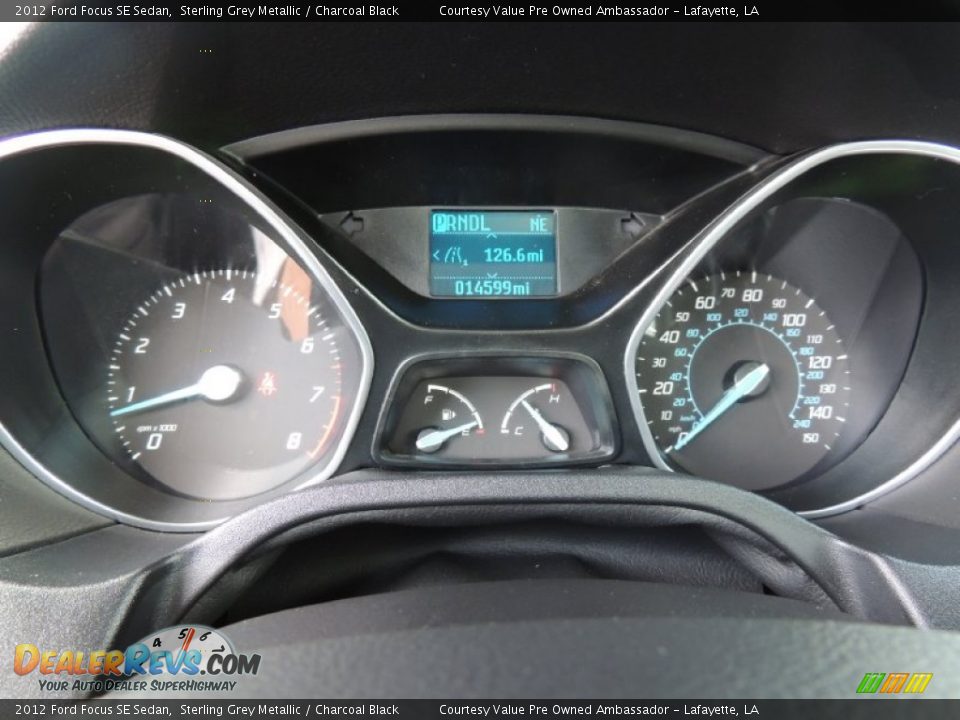 2012 Ford Focus SE Sedan Sterling Grey Metallic / Charcoal Black Photo #15