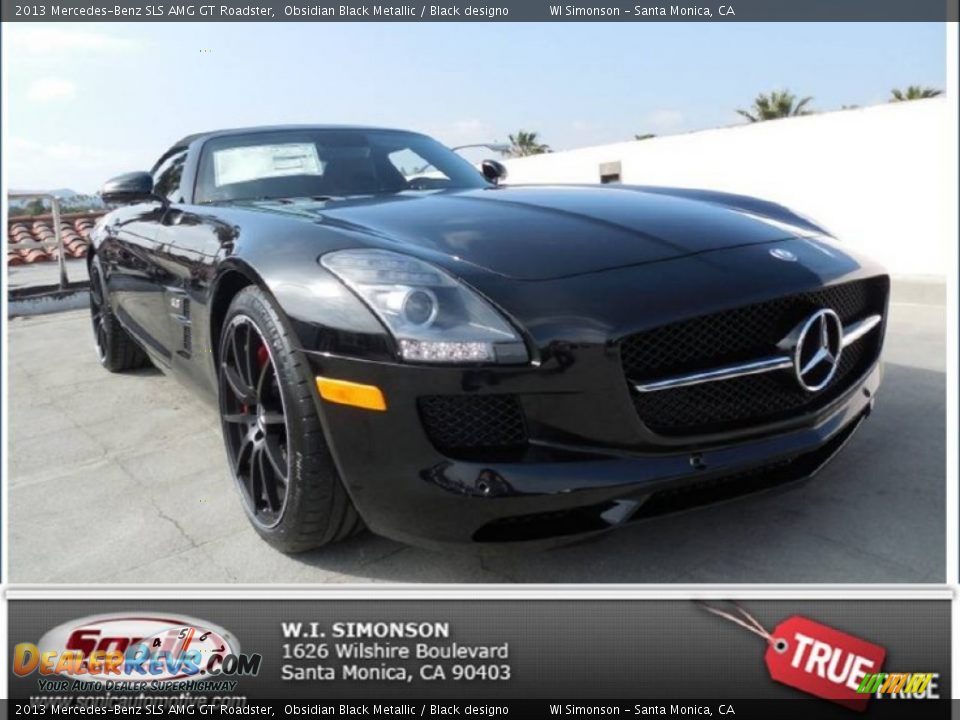 2013 Mercedes-Benz SLS AMG GT Roadster Obsidian Black Metallic / Black designo Photo #1