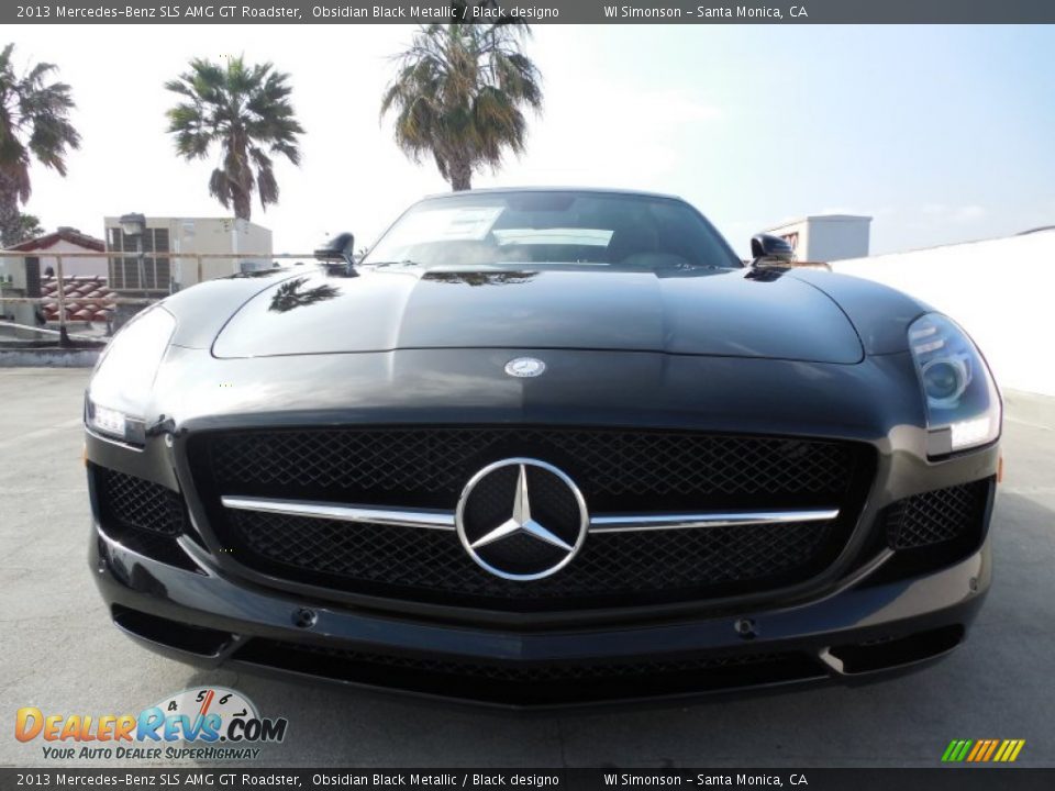 2013 Mercedes-Benz SLS AMG GT Roadster Obsidian Black Metallic / Black designo Photo #2