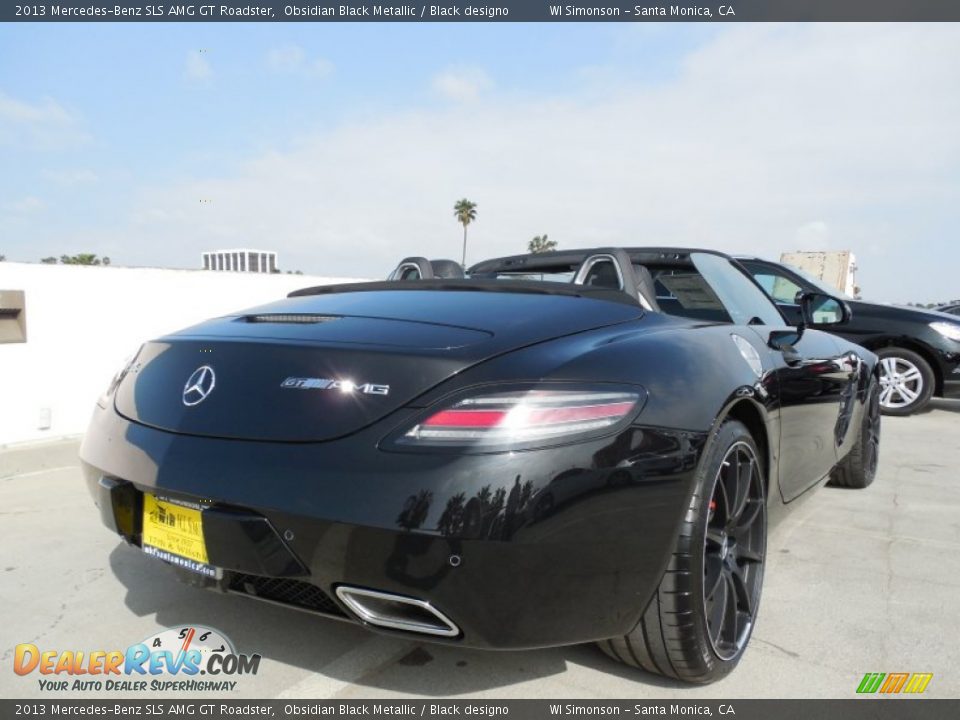 2013 Mercedes-Benz SLS AMG GT Roadster Obsidian Black Metallic / Black designo Photo #8