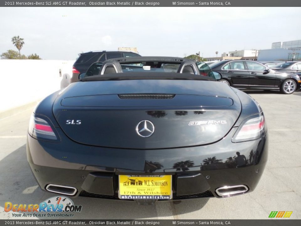 2013 Mercedes-Benz SLS AMG GT Roadster Obsidian Black Metallic / Black designo Photo #9