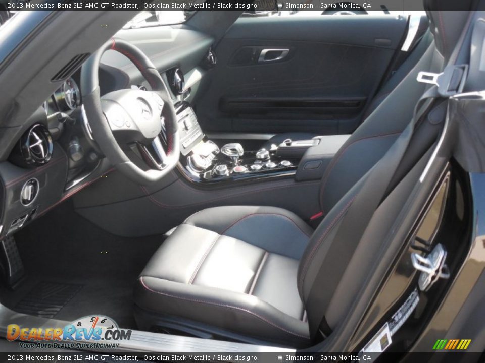 Black designo Interior - 2013 Mercedes-Benz SLS AMG GT Roadster Photo #11