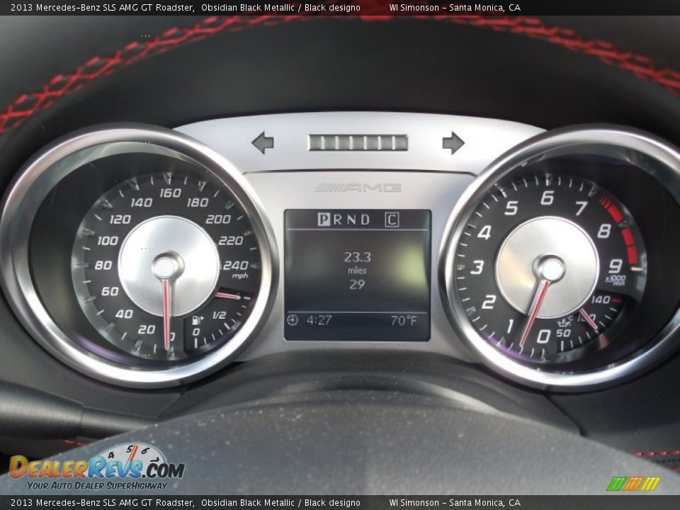 2013 Mercedes-Benz SLS AMG GT Roadster Gauges Photo #14