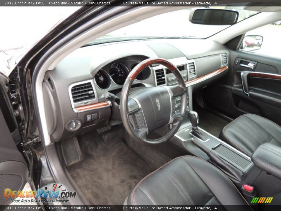 2012 Lincoln MKZ FWD Tuxedo Black Metallic / Dark Charcoal Photo #12