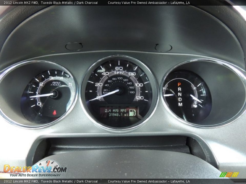 2012 Lincoln MKZ FWD Tuxedo Black Metallic / Dark Charcoal Photo #15